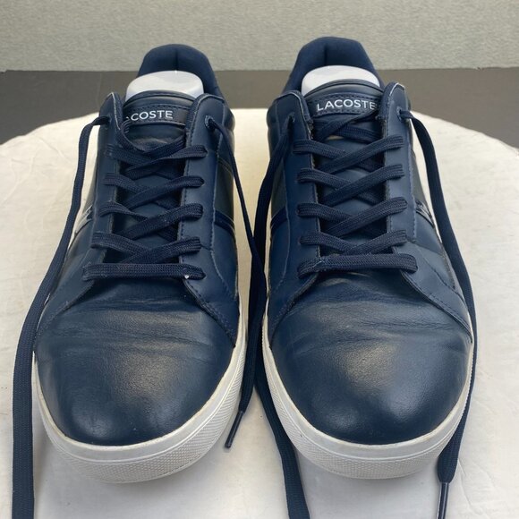 Lacoste Sport Men\'s Blue Leather Shoes‎ Size 13,Lace Up main image 4